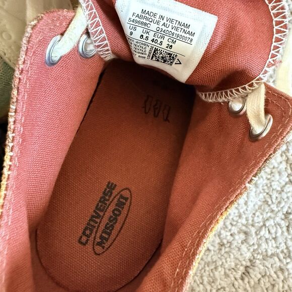 Converse Chuck Taylor Missoni Size 9 Hightop Limited edition Hidden Wedge - Picture 6 of 6